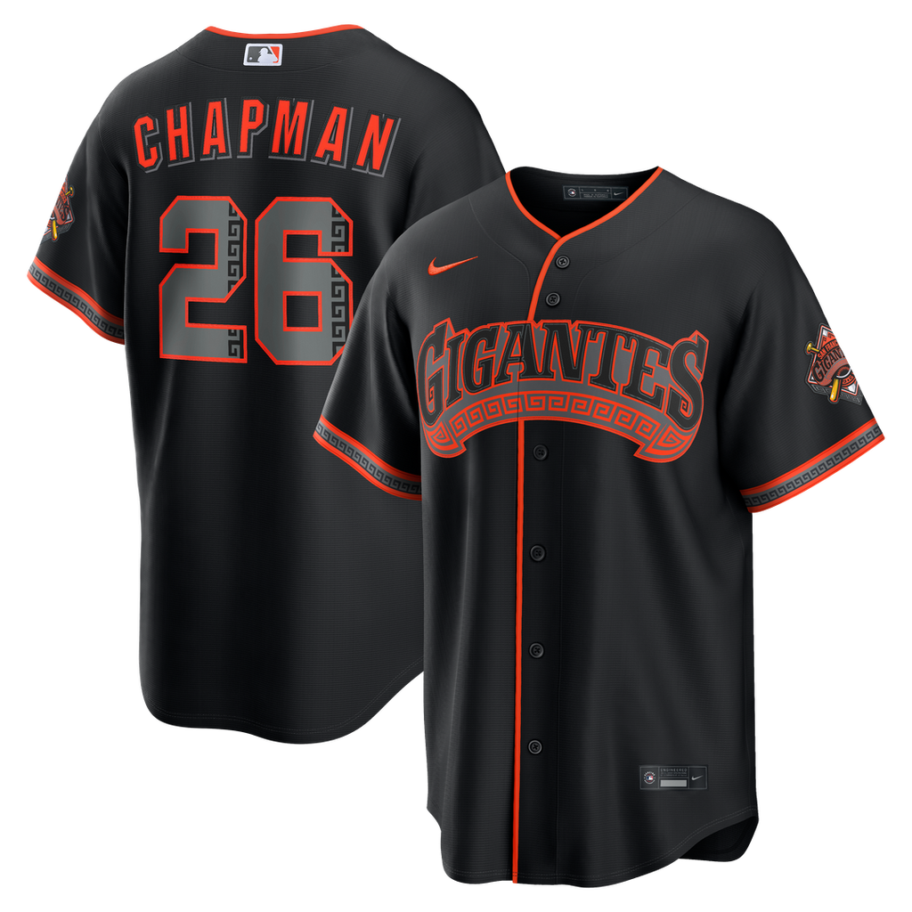 Men's San Francisco Giants Matt Chapman Black Alternate Stadium MLB Baseball Jersey - view 1
