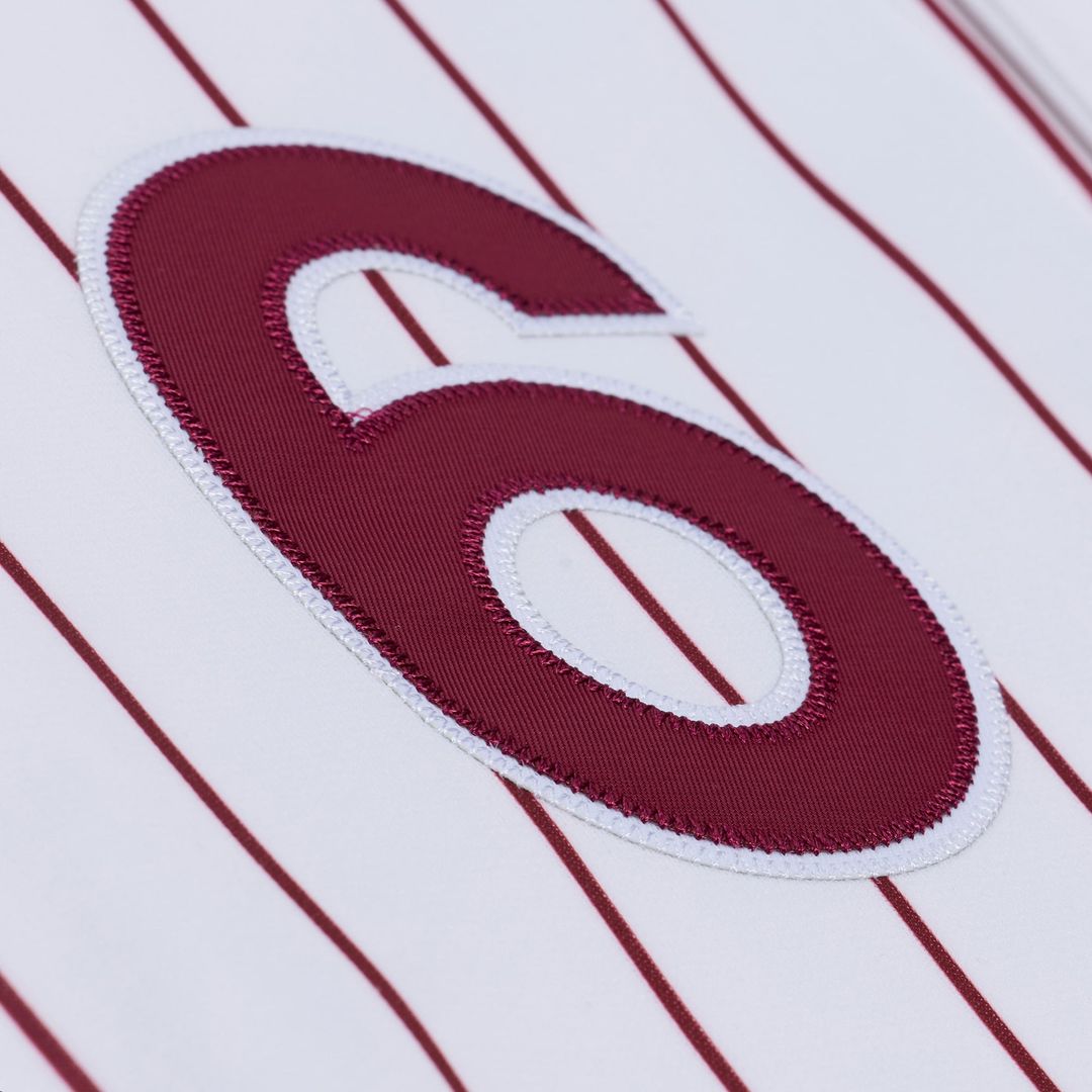Men's Philadelphia Phillies Jimmy Rollins White 2003 Cooperstown Collection MLB Baseball Jersey - view 4