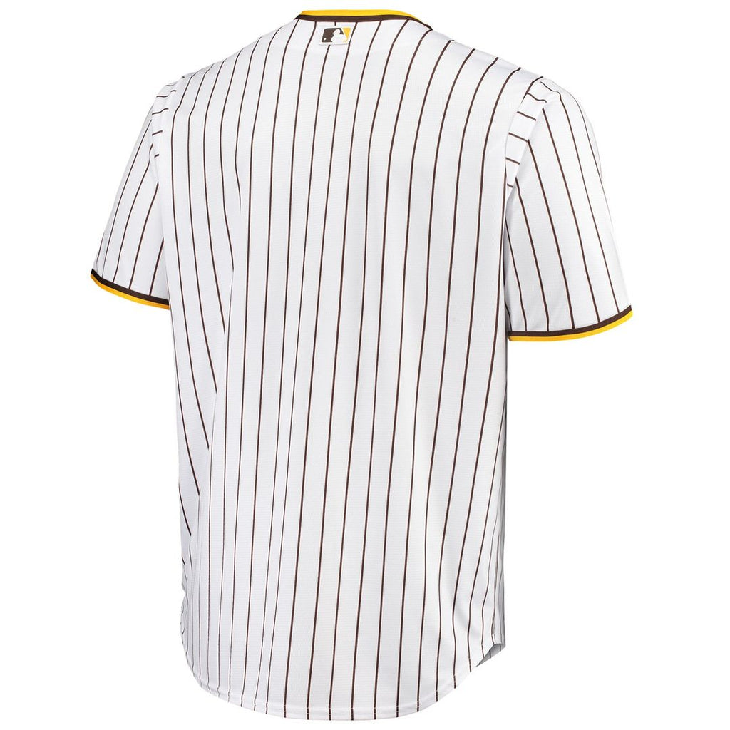 Men's San Diego Padres White/Brown Big & Tall Home Replica MLB Baseball Jersey - view 3