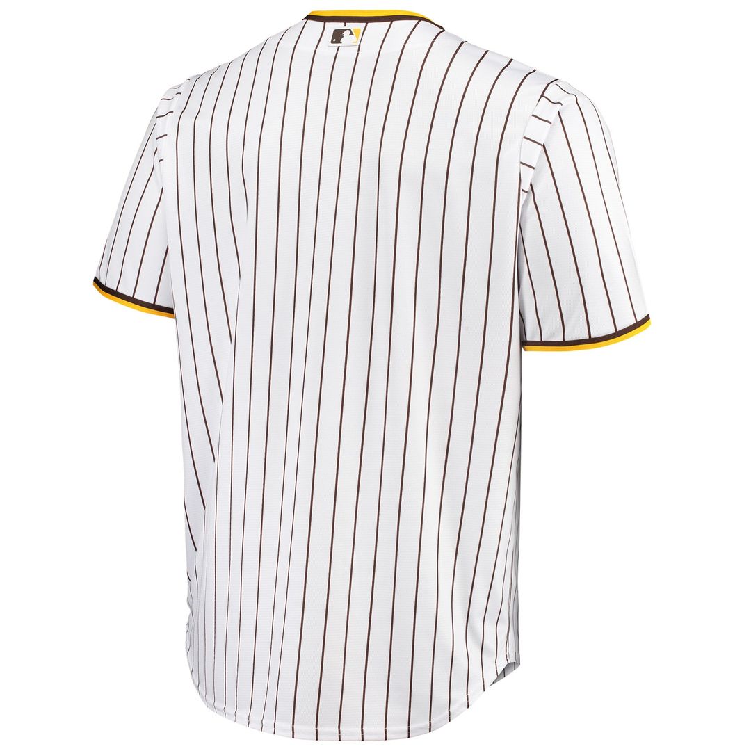 Men's San Diego Padres White/Brown Big & Tall Home Replica MLB Baseball Jersey - view 3