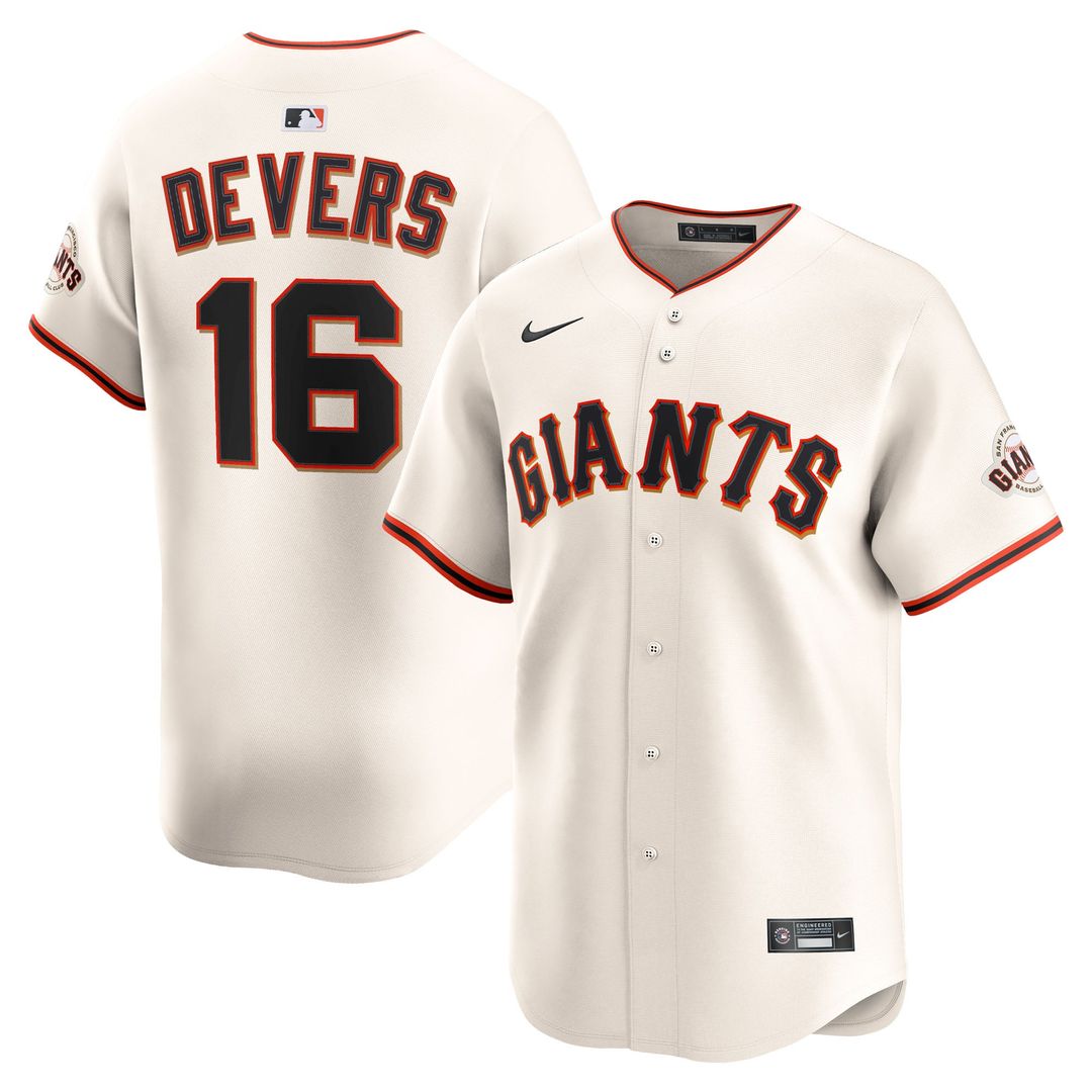 Men's San Francisco Giants Rafael Devers Cream Home Limited MLB Baseball Jersey - view 1
