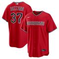 Men's Cleveland Guardians Travis Bazzana Red Alternate Replica MLB Baseball Jersey - view 1