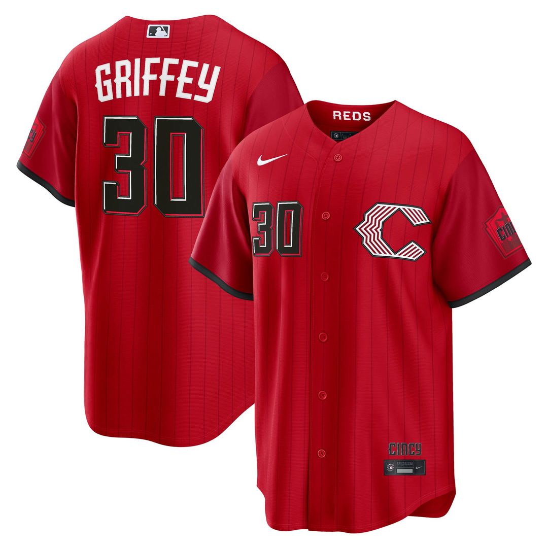 Men's Cincinnati Reds Ken Griffey Jr. Red 2026 City Connect Stadium MLB Baseball Jersey - view 1