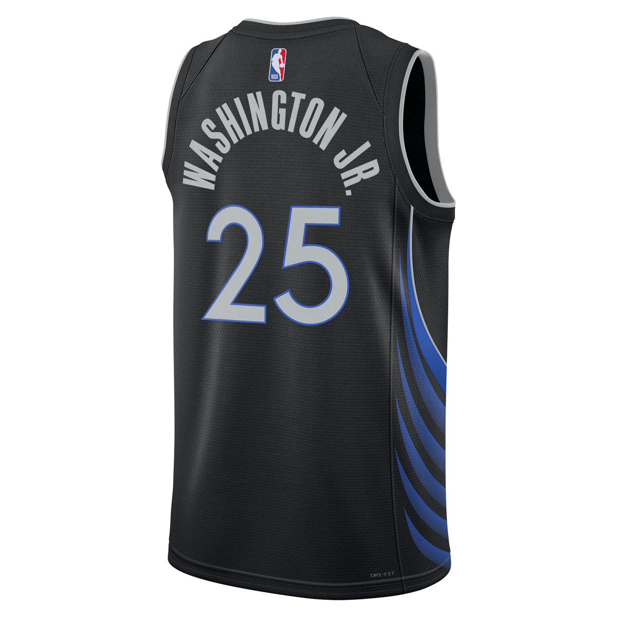 Unisex P.J. Washington Jr. Dallas Mavericks 2025/26 City Edition Swingman NBA Basketball Jersey - Black - view 4