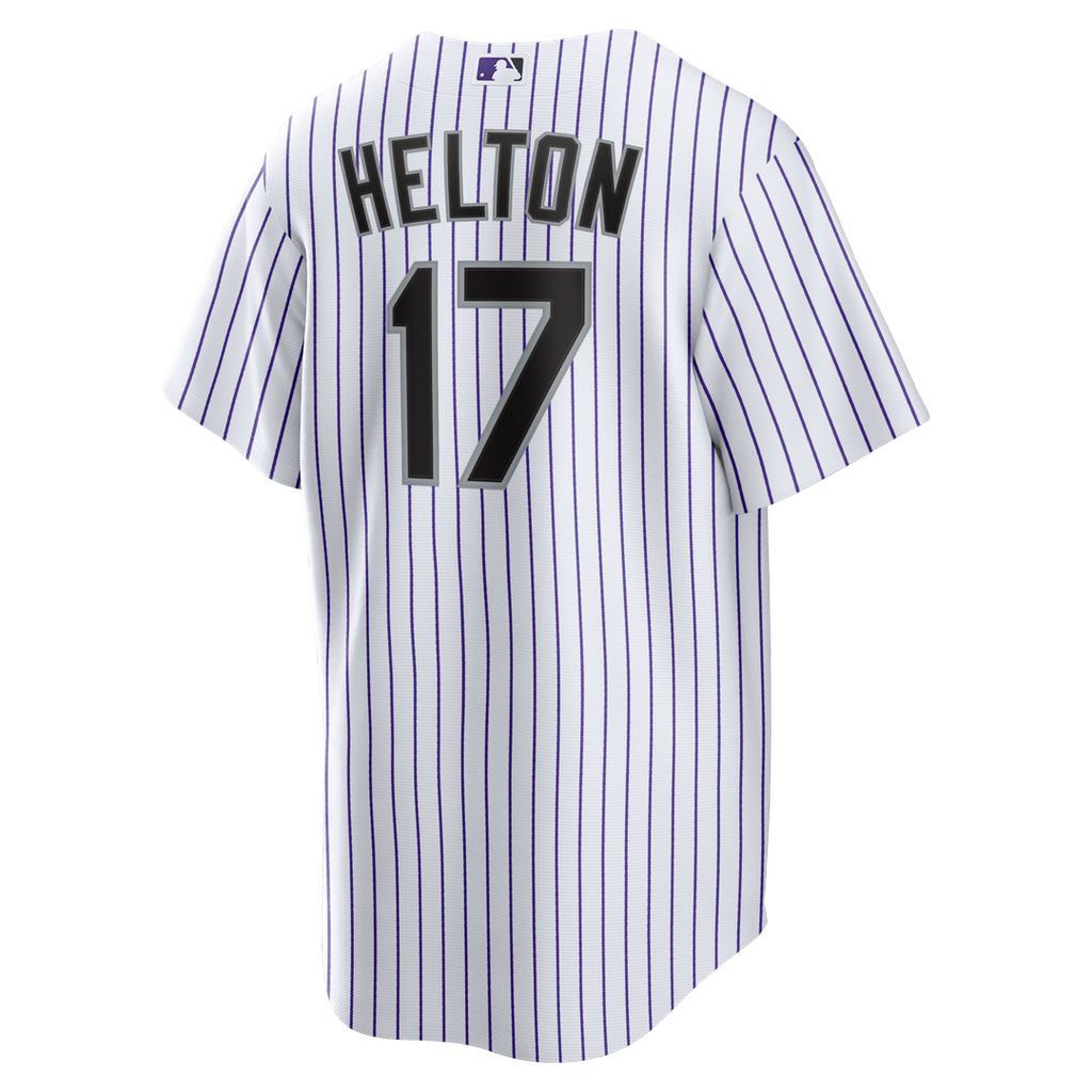 Men's Colorado Rockies Todd Helton White Home Retired Player Replica MLB Baseball Jersey - view 3
