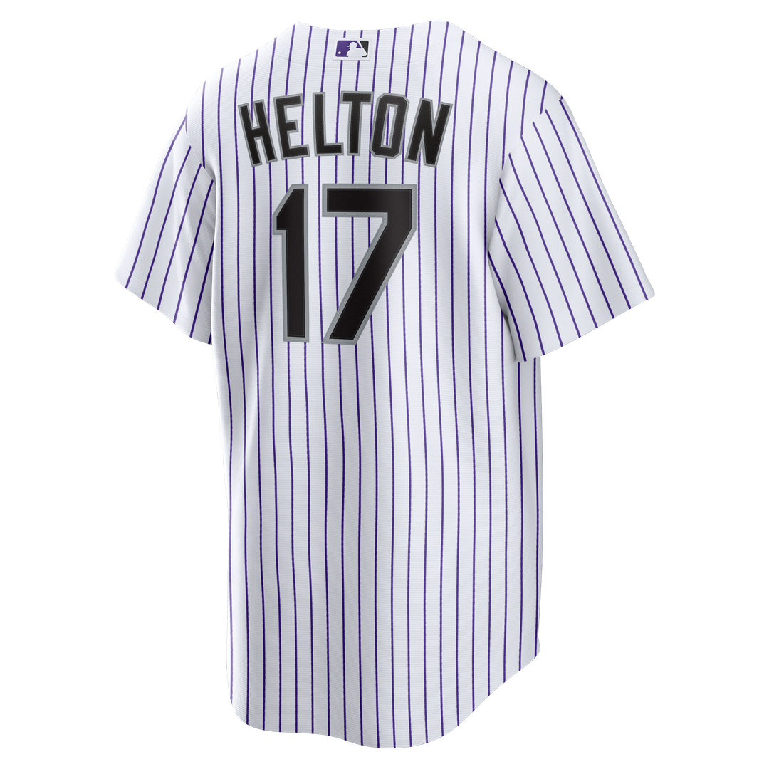 Men's Colorado Rockies Todd Helton White Home Retired Player Replica MLB Baseball Jersey - view 3