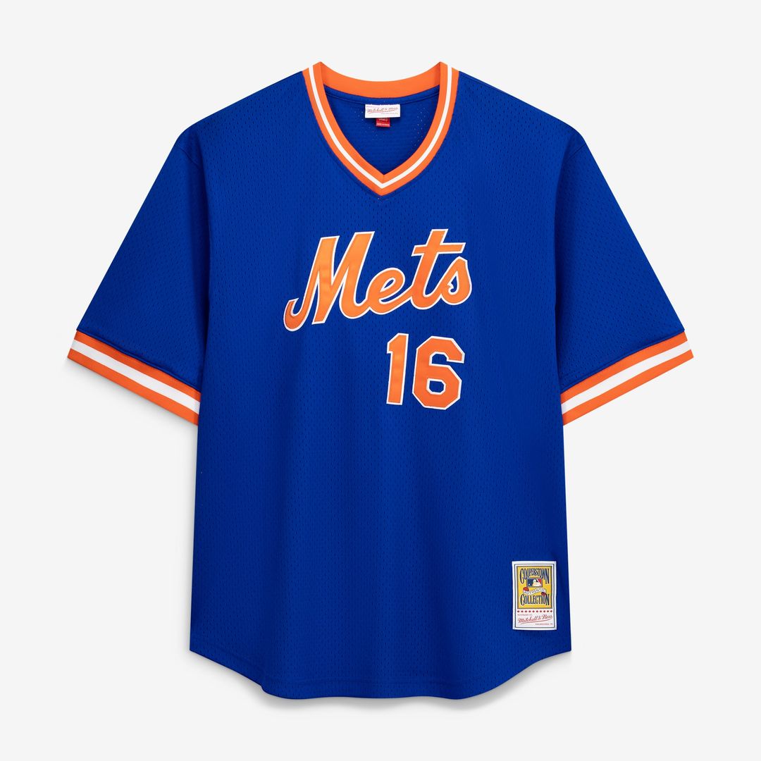 Men's New York Mets Dwight Gooden Royal Big & Tall Cooperstown Collection Mesh Batting Practice MLB Baseball Jersey - view 2