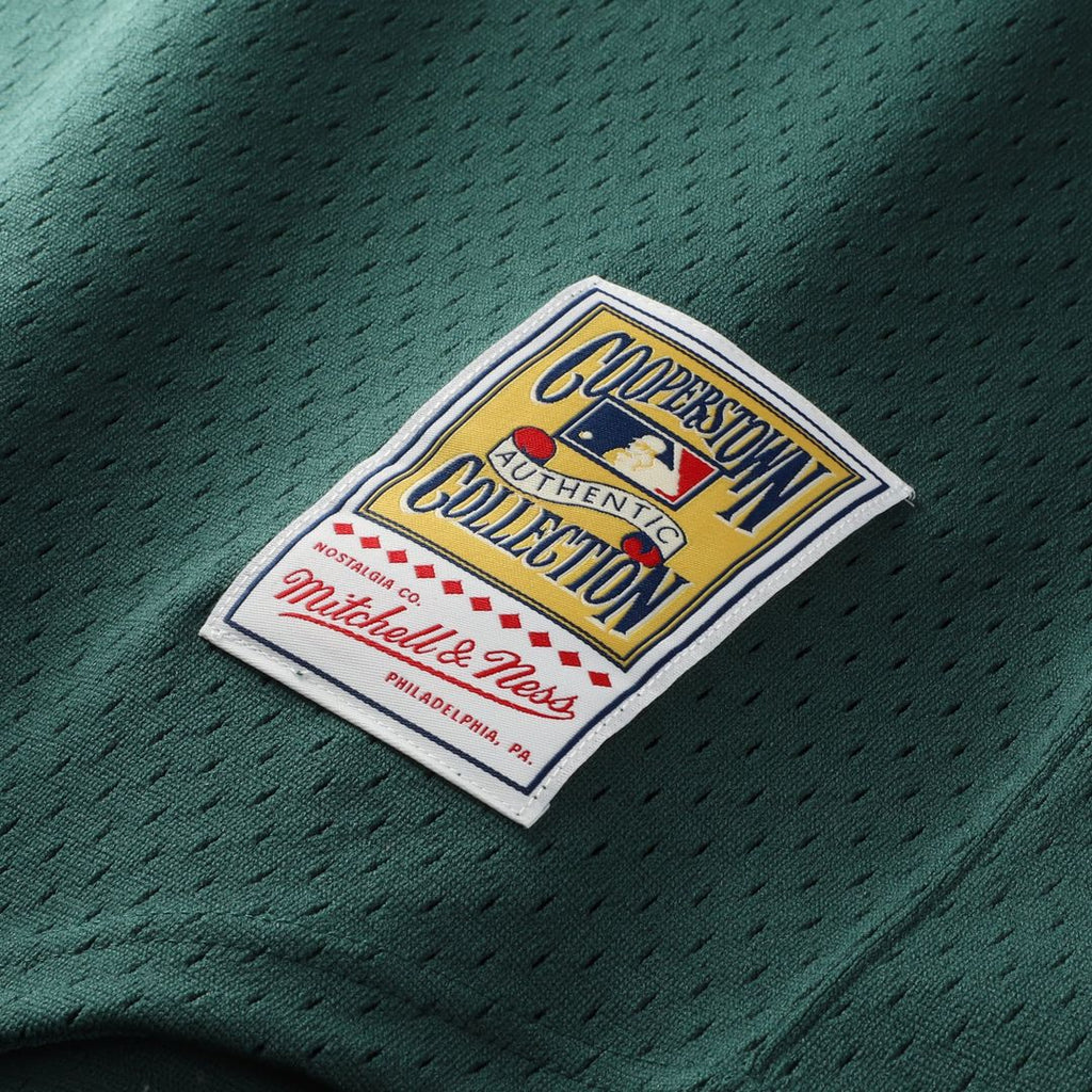 Men's Athletics Rickey Henderson Green Batting Practice MLB Baseball Jersey - view 8