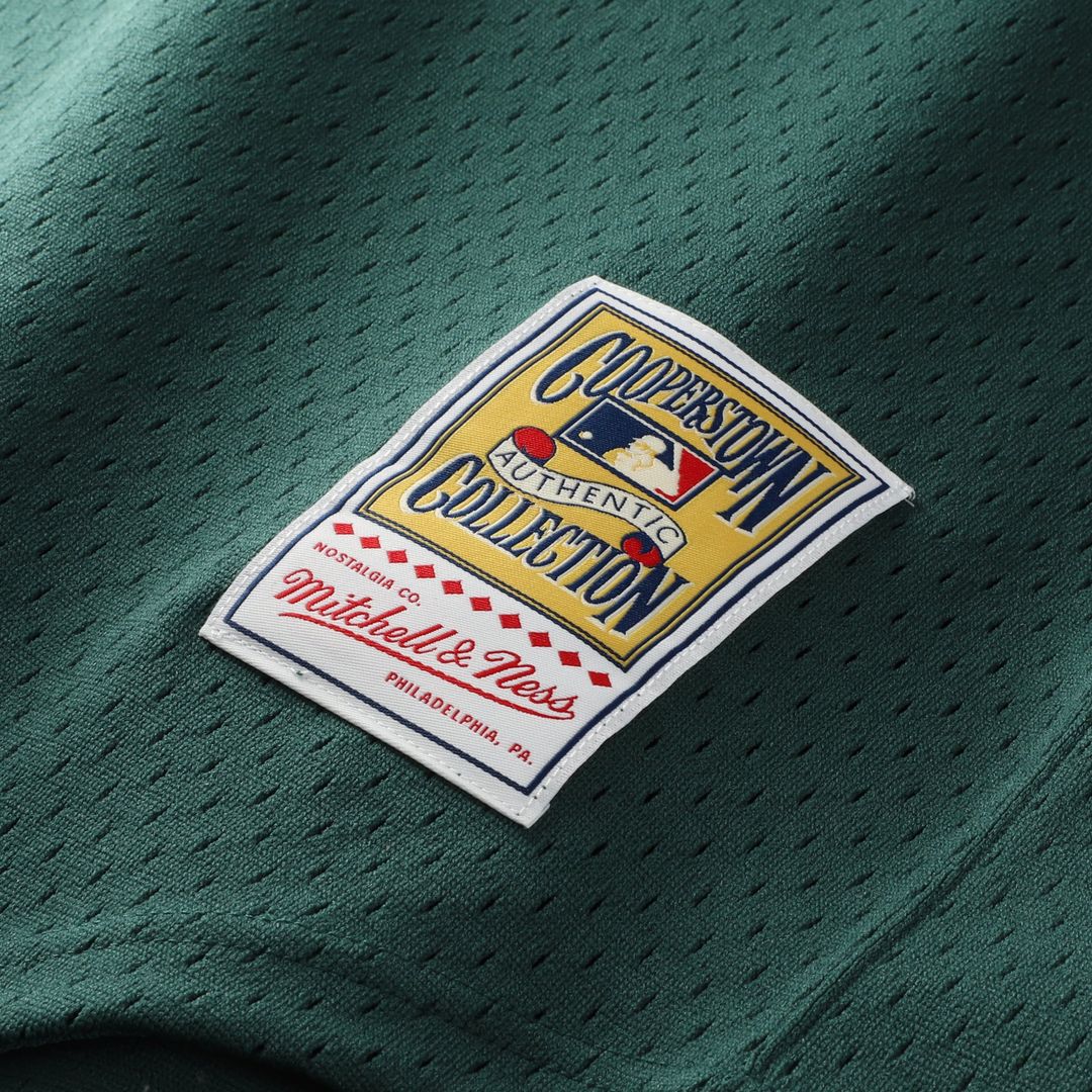 Men's Athletics Rickey Henderson Green Batting Practice MLB Baseball Jersey - view 8