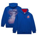 Men's Atlanta Braves Hank Aaron Royal Vintage Logo Name & Number Pullover Hoodie - view 1