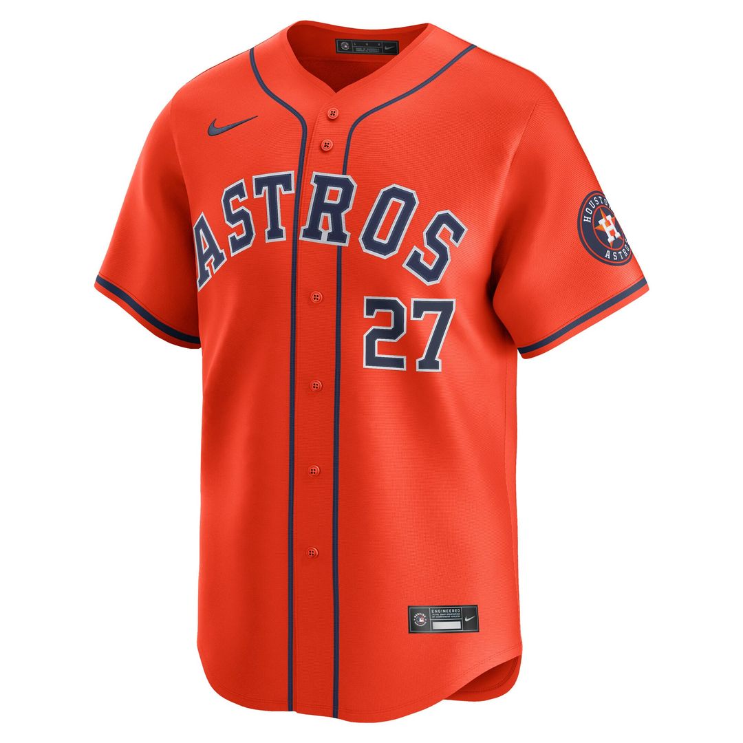 Men's Houston Astros Jose Altuve Orange Alternate Limited MLB Baseball Jersey - view 5