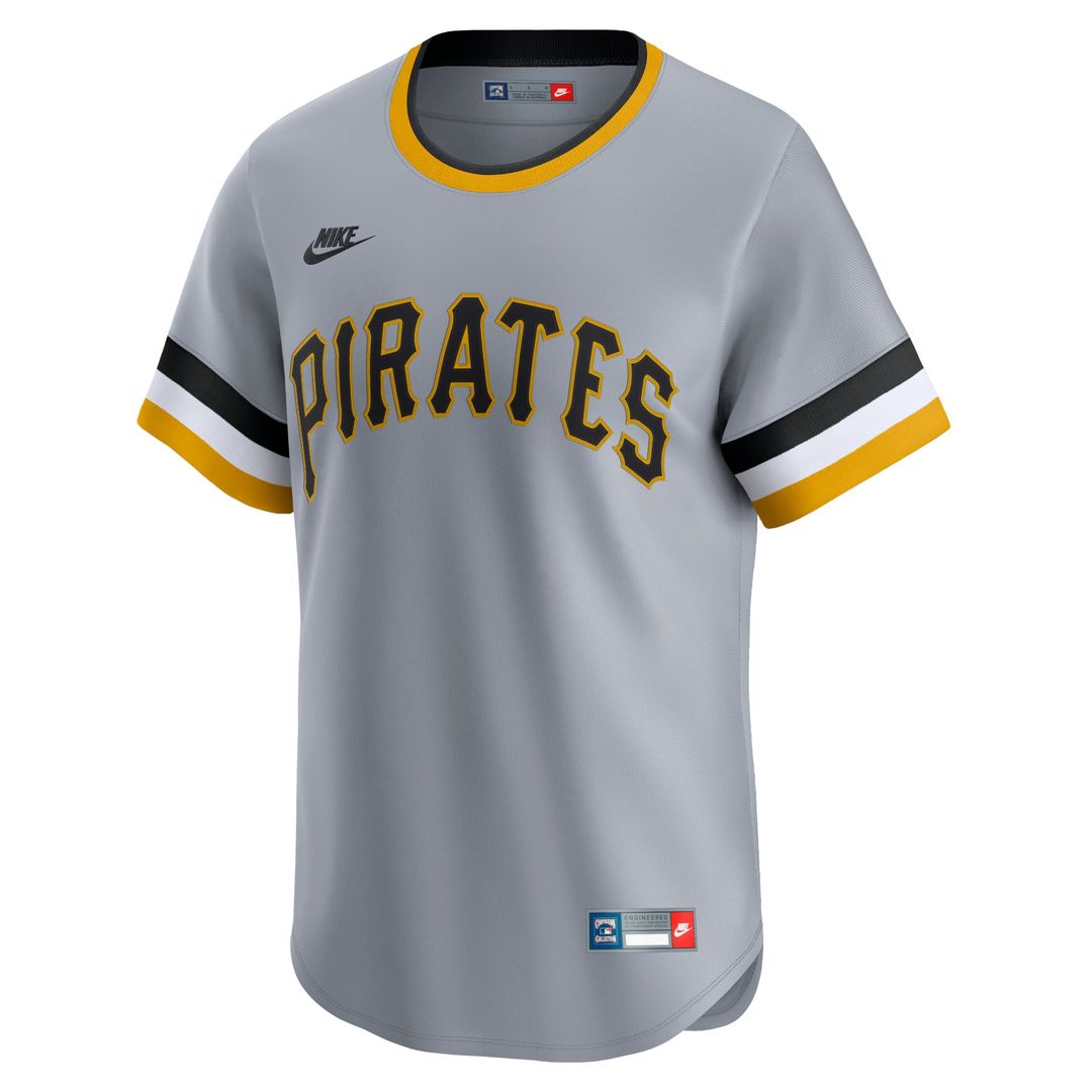 Men's Pittsburgh Pirates Gray Cooperstown Collection Limited MLB Baseball Jersey - view 2