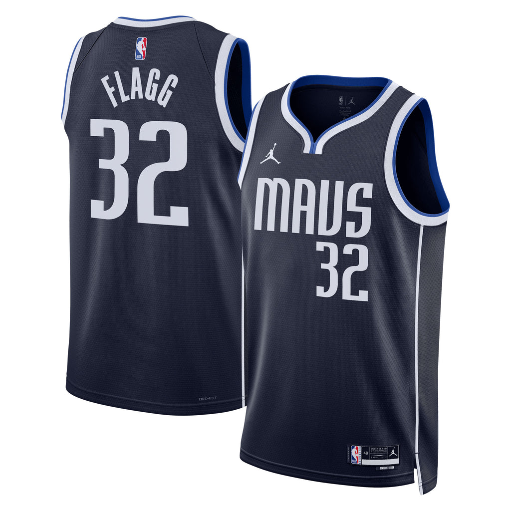 Unisex Cooper Flagg Dallas Mavericks Statement Edition Swingman Jersey NBA 2025 First Round Draft Pick - Navy - view 2