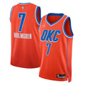 Unisex Chet Holmgren Oklahoma City Thunder Statement Edition Swingman NBA Basketball Jersey - Orange - view 1
