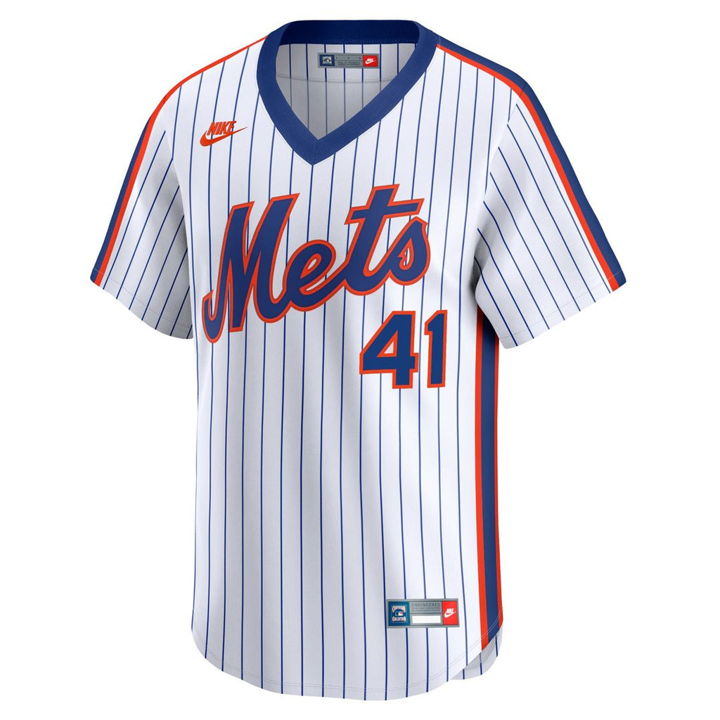 Men's New York Mets Tom Seaver White Throwback Cooperstown Limited MLB Baseball Jersey - view 2