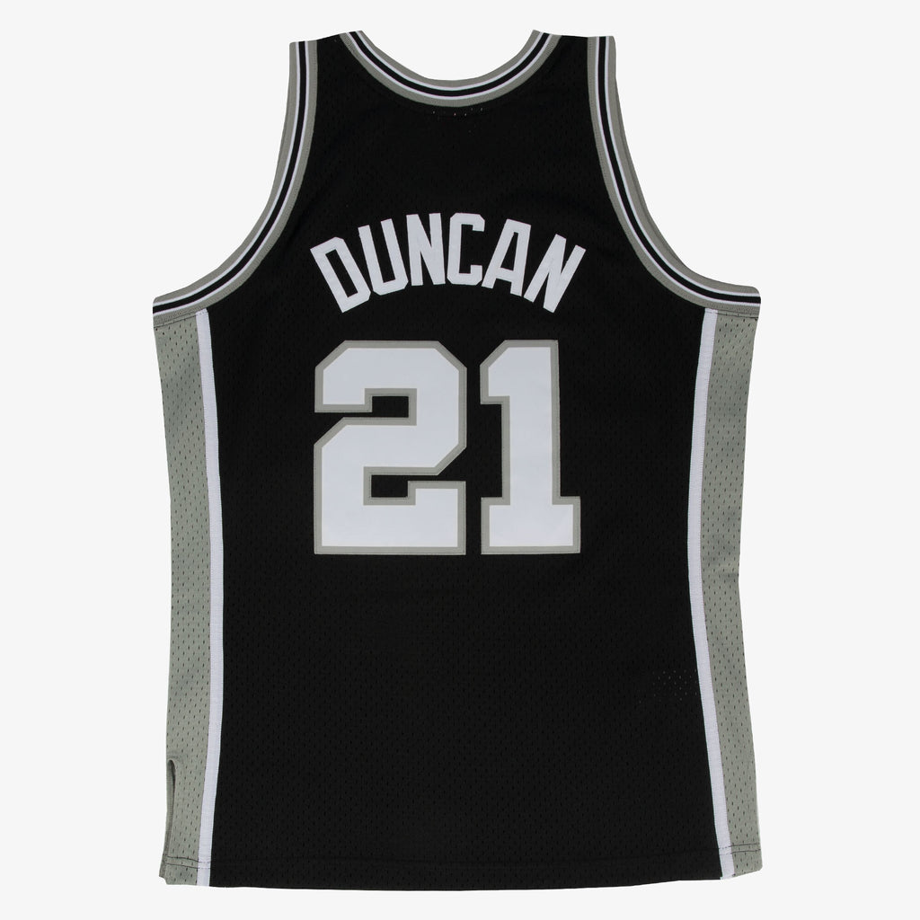 Men's San Antonio Spurs Swingman NBA Basketball Jersey Road Tim Duncan 1998-99 - view 3