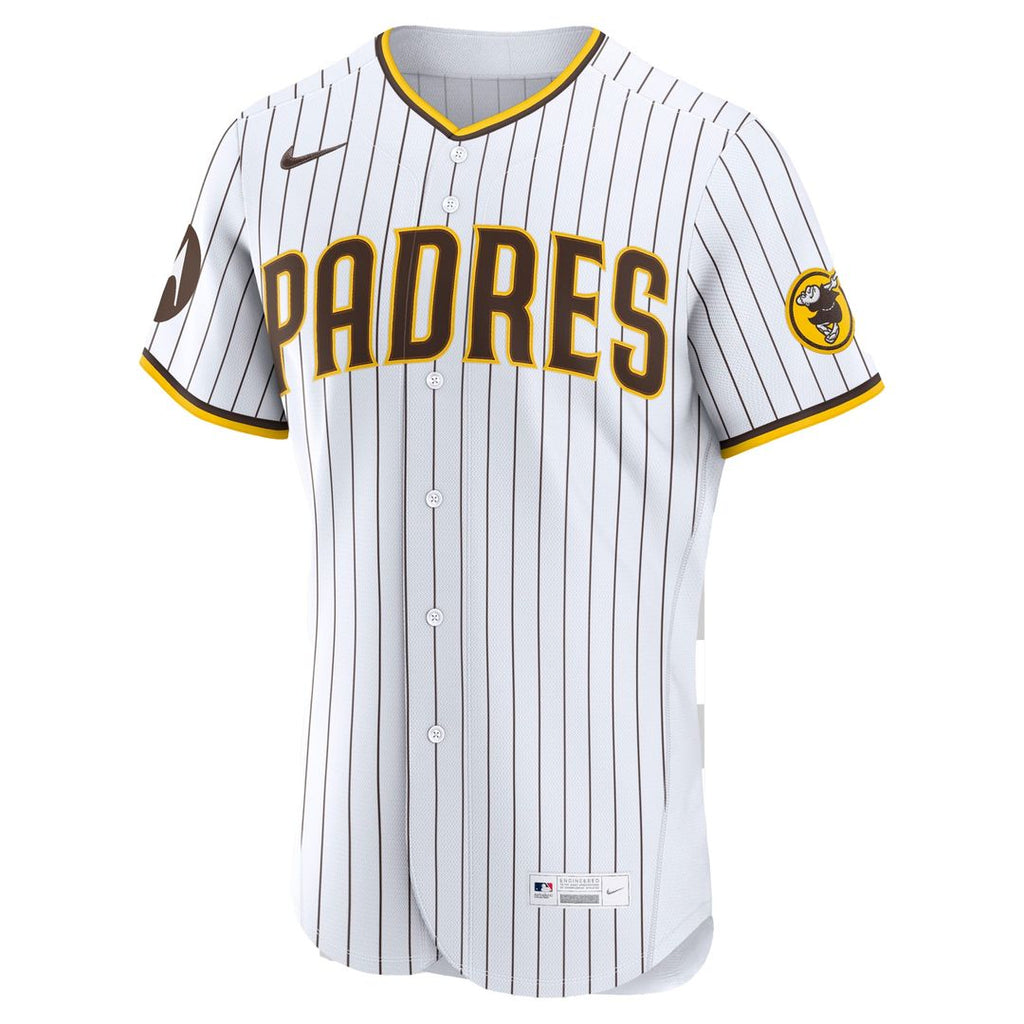 Men's San Diego Padres Fernando Tatis Jr. White Home Sponsor Patch MLB Baseball Jersey - view 5