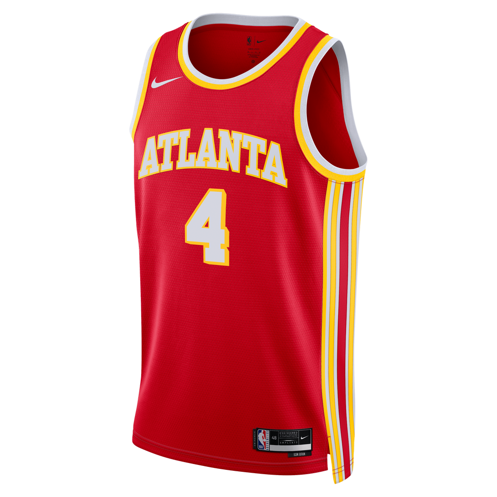 Unisex Kingston Flemings Atlanta Hawks Icon Swingman NBA Basketball Jersey - Red - view 3