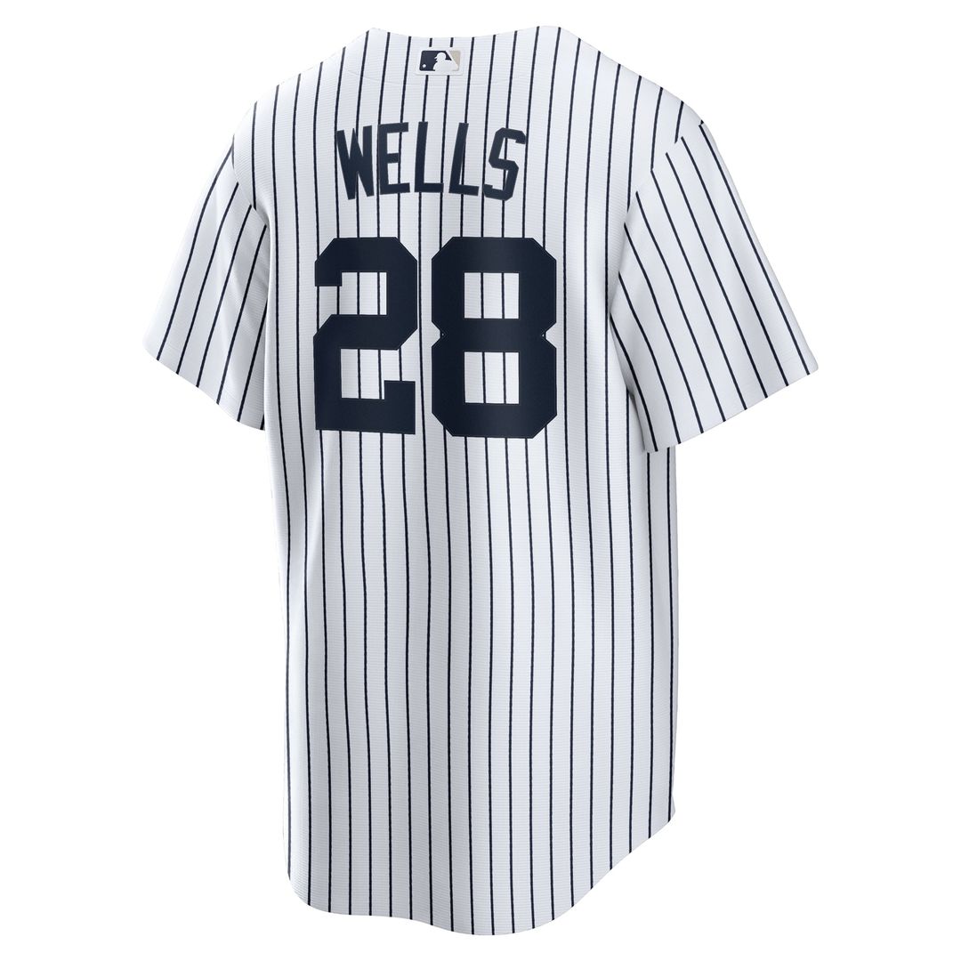 Men's New York Yankees Austin Wells White Home Replica MLB Baseball Jersey - view 3