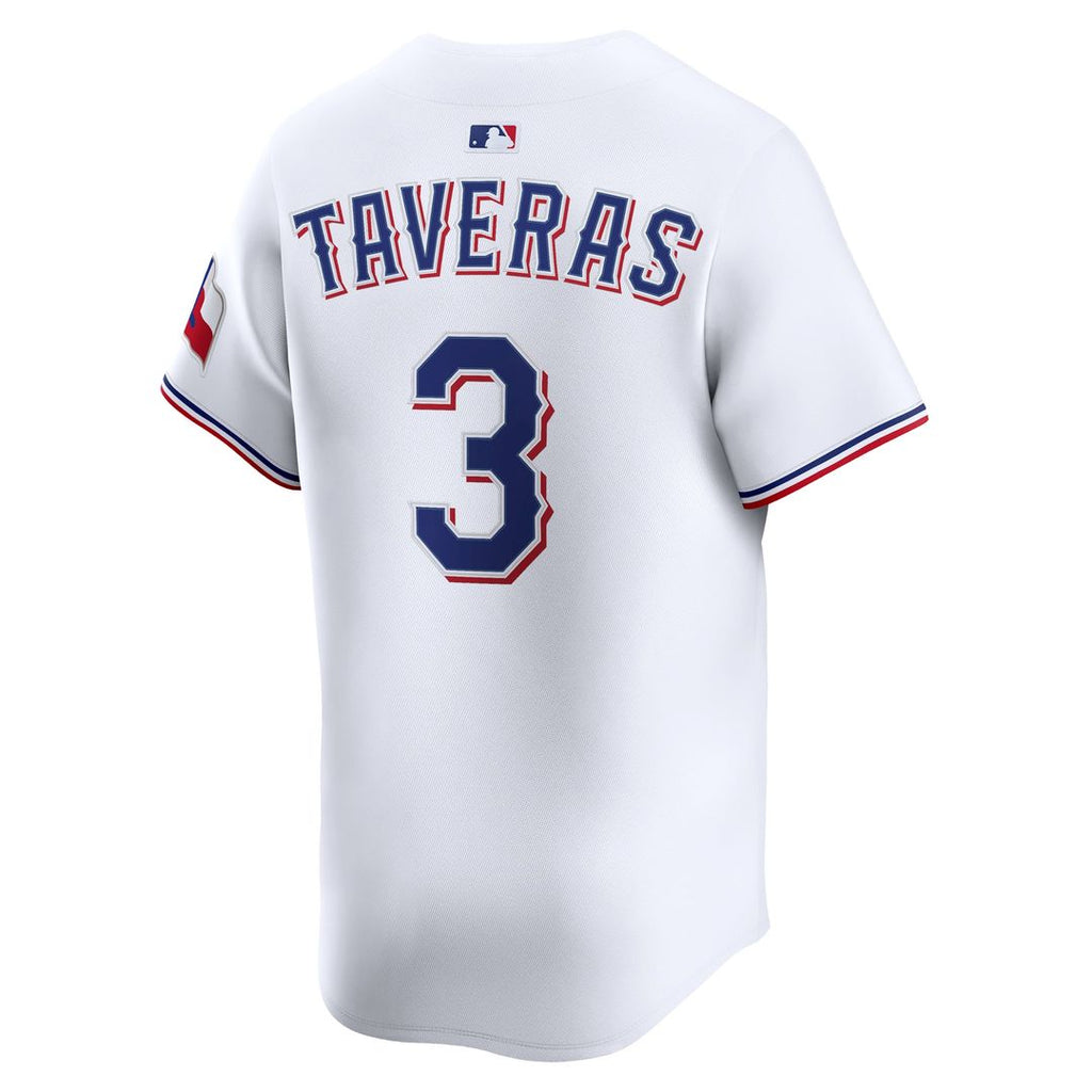 Men's Texas Rangers Leody Taveras White Home Limited MLB Baseball Jersey - view 3