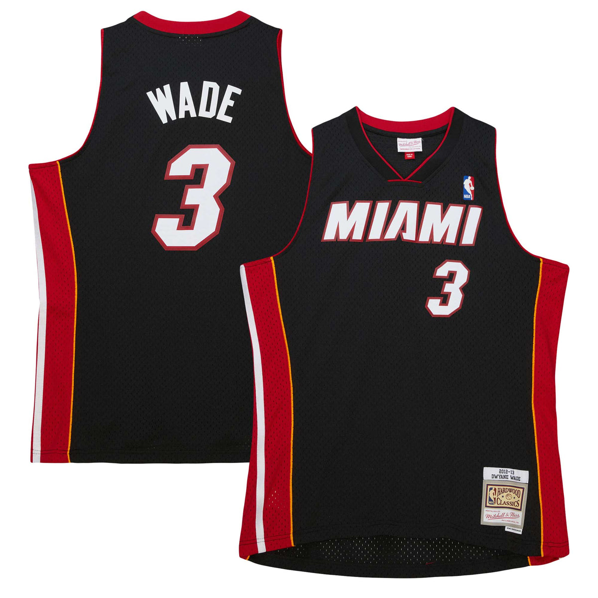 Men's Miami Heat NBA Dwyane Wade 2012 Road Hardwood Classics Swingman Jersey - view 2