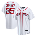 Men's Boston Red Sox Garrett Crochet White Home Replica MLB Baseball Jersey - view 1