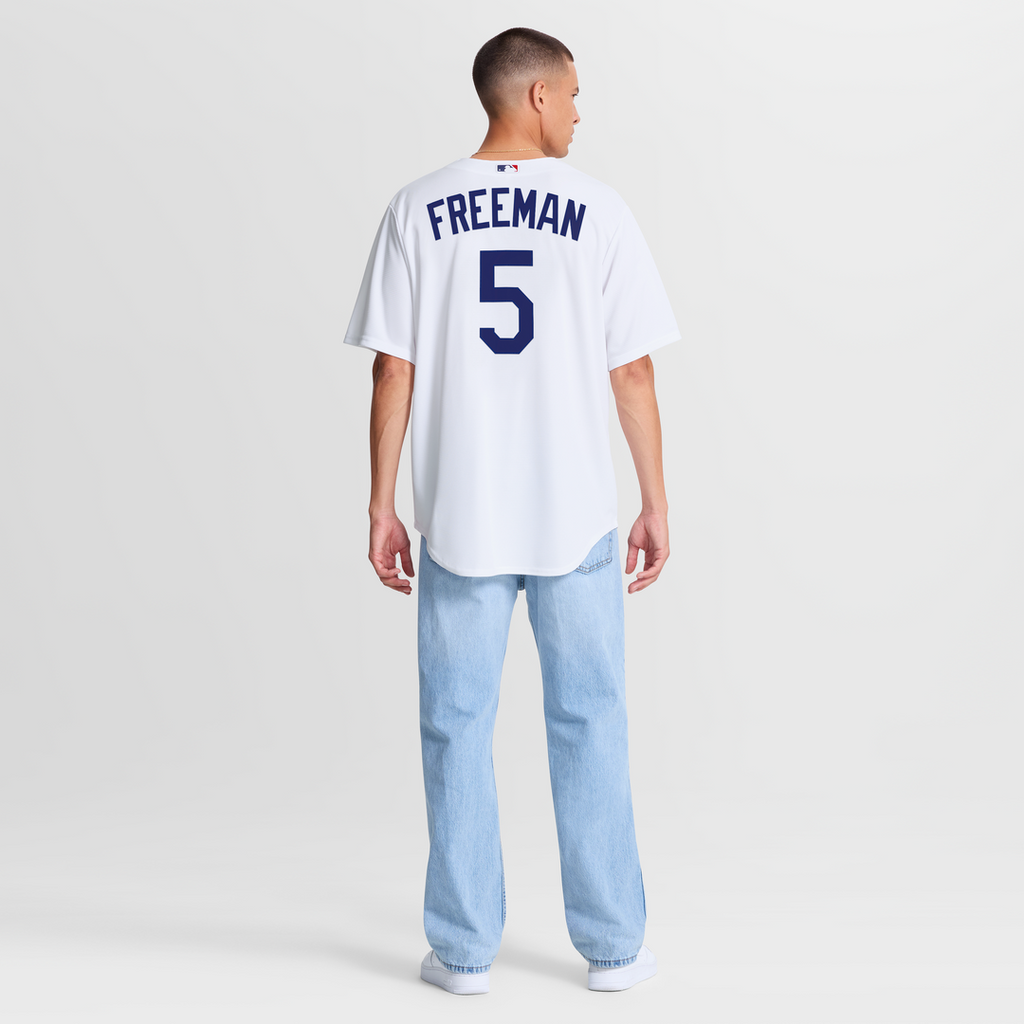 Men's Los Angeles Dodgers Freddie Freeman White Home Replica MLB Baseball Jersey - view 5