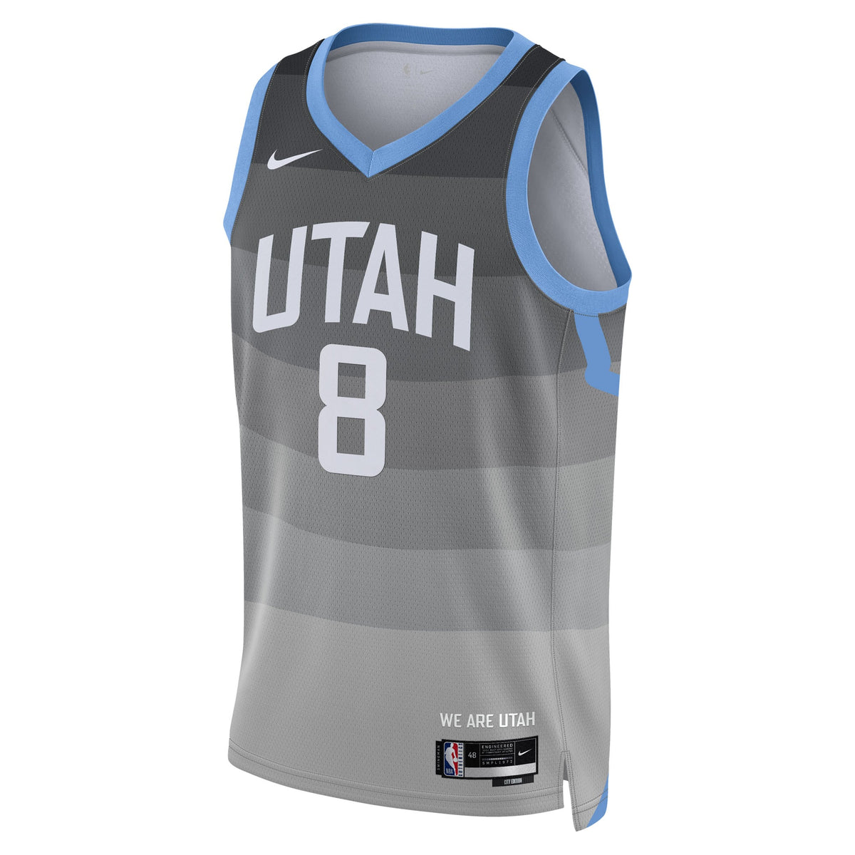 Unisex Isaiah Collier Utah Jazz 2025/26 City Edition Swingman NBA Basketball Jersey - Gray - view 3