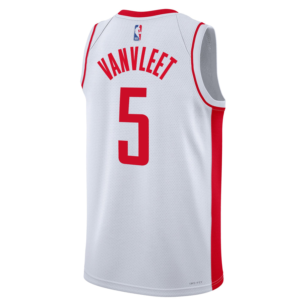 Unisex Houston Rockets Association Edition Swingman NBA Basketball Jersey - White - Fred VanVleet - view 4