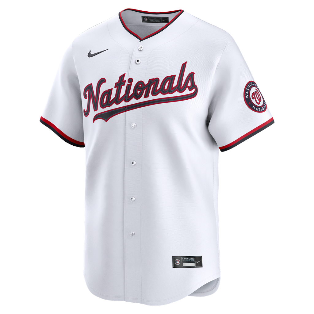 Men's Washington Nationals White Home Limited MLB Baseball Jersey - view 3