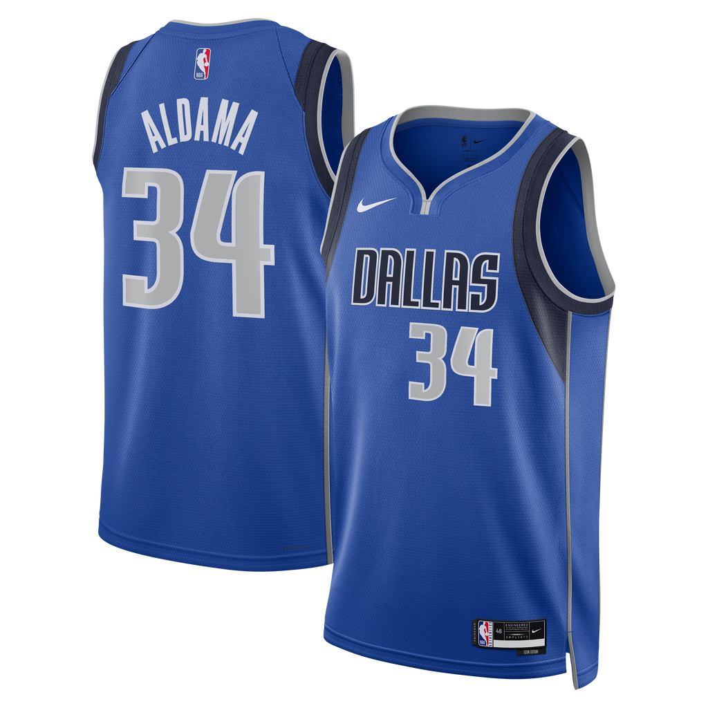 Unisex Santi Aldama Dallas Mavericks Icon Edition Swingman NBA Basketball Jersey - Blue - view 1