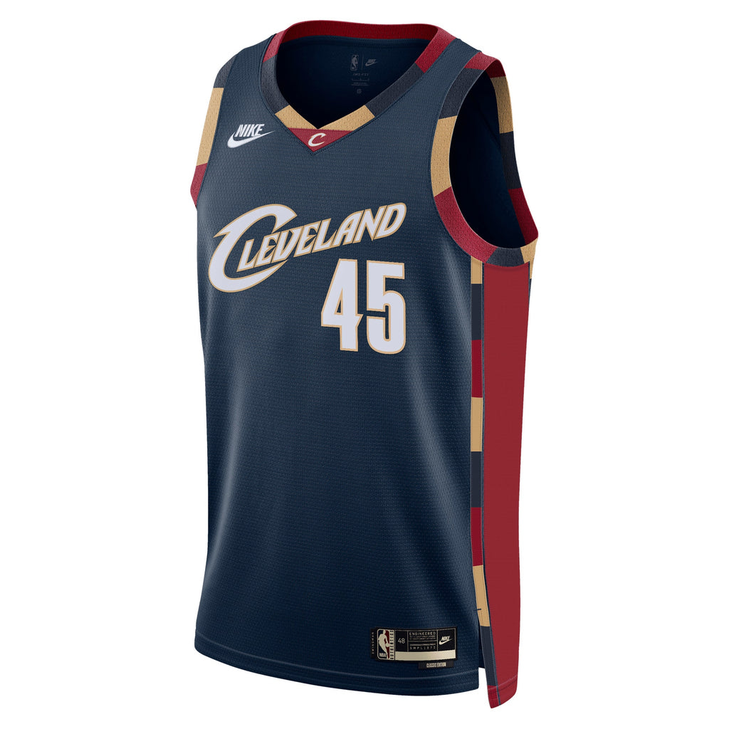 Unisex Donovan Mitchell Cleveland Cavaliers Classic Edition NBA Basketball Jersey - Navy - view 3