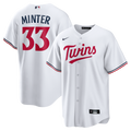 Men's Minnesota Twins A.J. Minter White Home Replica MLB Baseball Jersey - view 1
