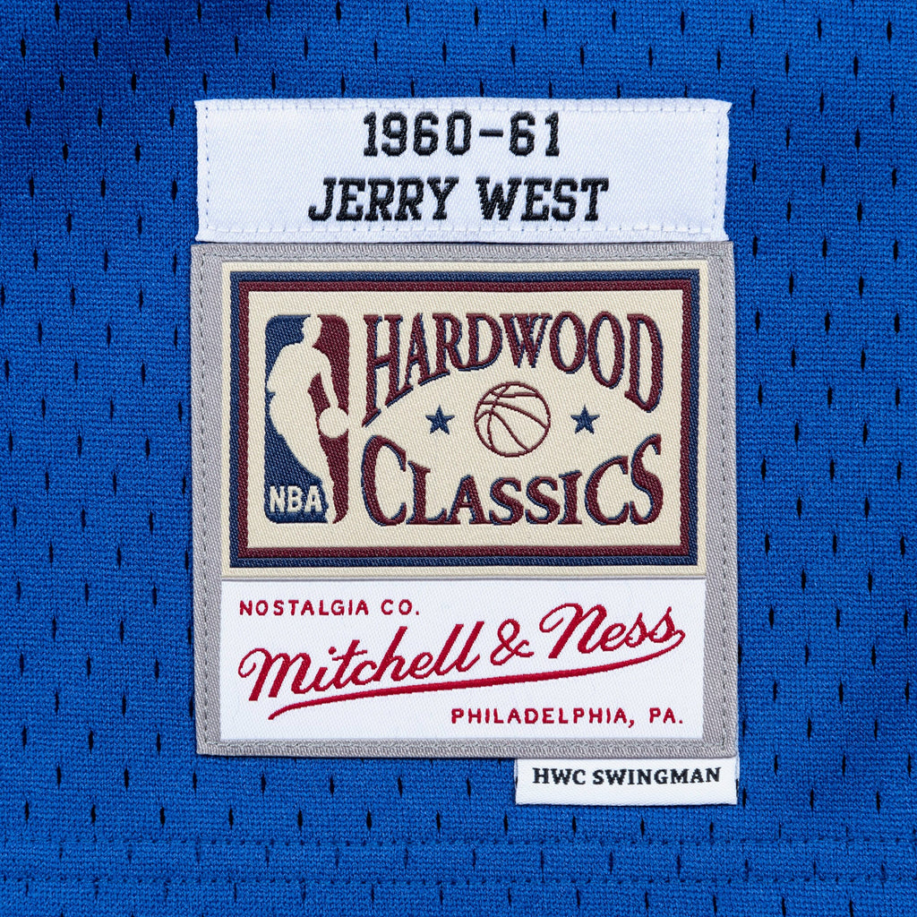 Men's Los Angeles Lakers Swingman NBA Basketball Jersey Road Jerry West 1960-61 - view 4