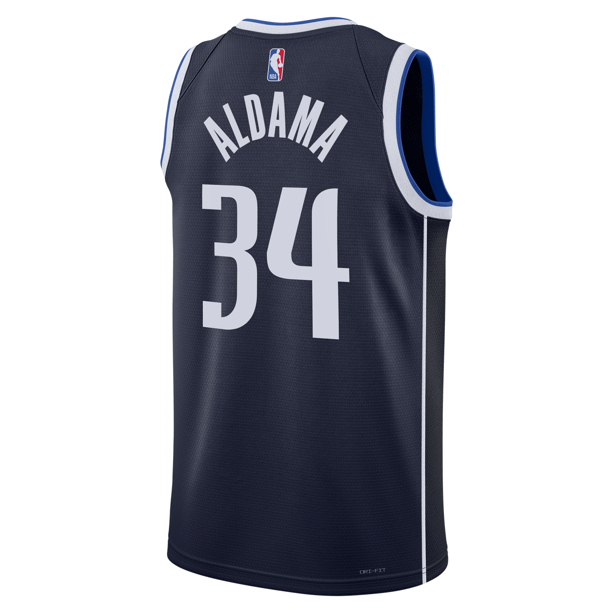 Unisex Santi Aldama Dallas Mavericks Statement Edition Swingman NBA Basketball Jersey - Navy - view 4