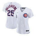 Women's Chicago Cubs Moisés Ballesteros White Home Replica MLB Baseball Jersey - view 1