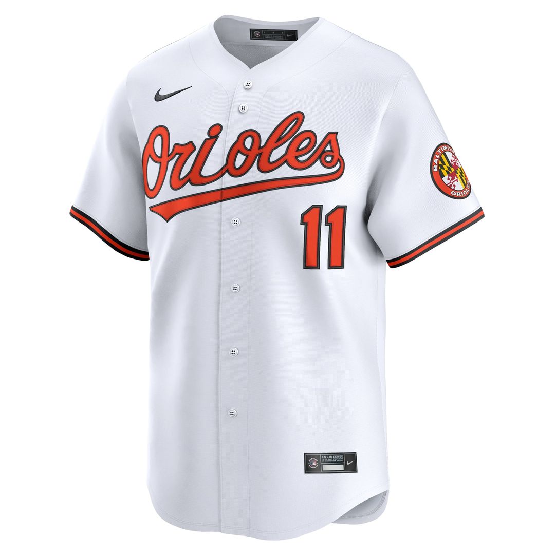 Men's Baltimore Orioles Jordan Westburg White Home Limited MLB Baseball Jersey - view 2