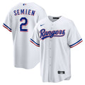 Men's Texas Rangers Marcus Semien White Home Replica MLB Baseball Jersey - view 1